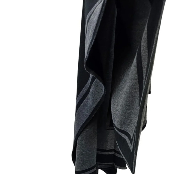 Ralph Lauren Womens Shawl Wrap Gray Draped Open Front  One Size Poncho Cardigan - Picture 6 of 9